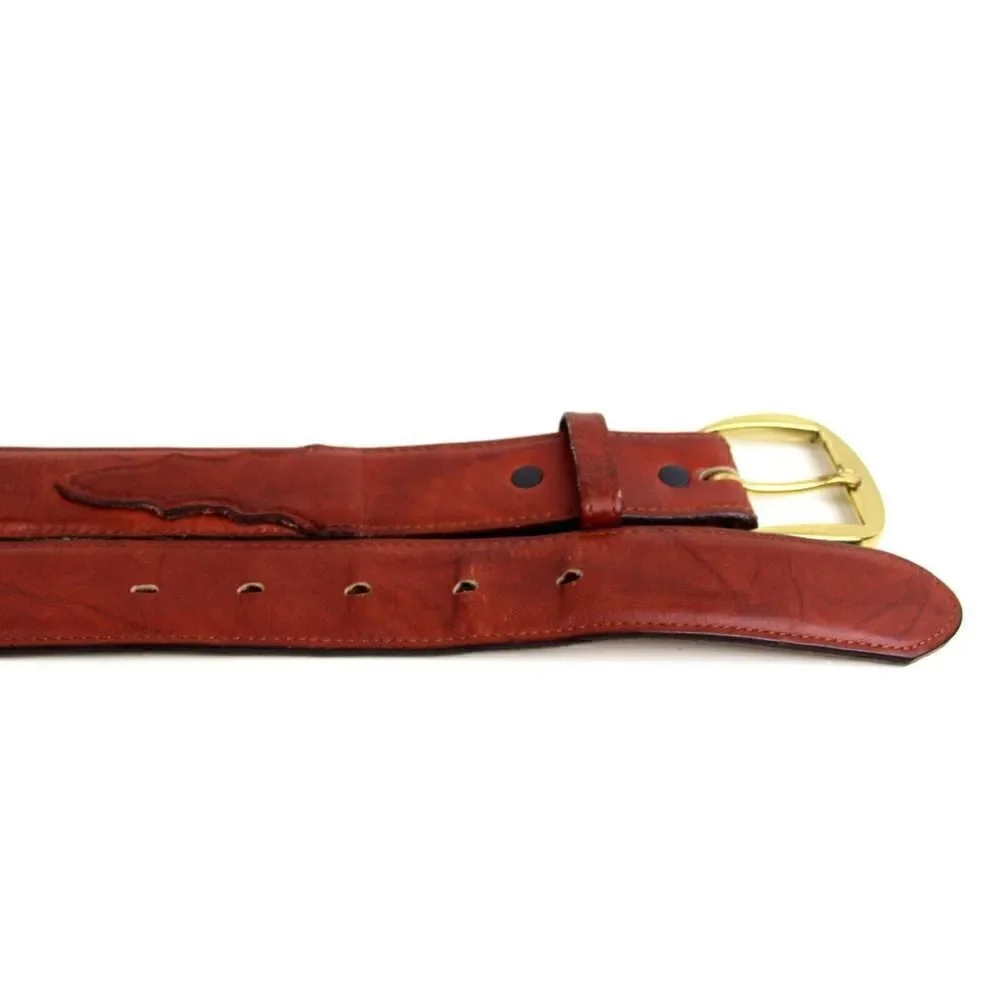 Tony Lama TAN BROWN GENUINE LEATHER 1.25